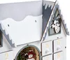 BELIANI Vianočná LED dekorácia biely drevený adventný Náhľad obrázku produktu 8
