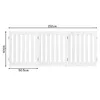 COSTWAY Absperrgitter Hunde 60cm Hoch, Schutzgitter Holz Produktbild-Vorschau 3