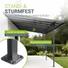 Juskys Terrassenüberdachung Borneo 5,5 x 3 m – Aluminium Produktbild-Vorschau 6