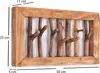 WANDGARDEROBE "LEONOR 50" | 7 Haken, Holz | Äste Produktbild-Vorschau 2