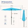 Parasol Puluomi pour balcon, plage ou marché, Ø 290 cm, Voir les images du produit 4