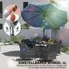 Outsunny Sonnenschirm Ø265 cm, Balkonschirm Strandschirm Produktbild-Vorschau 5
