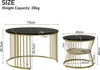 Set aus 2 runden Couchtischen, modern, mit glänzender Produktbild-Vorschau 4