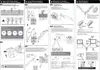 Instructional diagrams for assembling and using a dual monitor mount. Produktbild-Vorschau