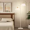 COSTWAY Rattan Stehlampe Wohnzimmer, 350° drehbar, E27, Produktbild-Vorschau 2