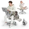 A man and a dog are using an office chair, while another person is relaxing in a similar chair in the background. Náhľad obrázku produktu