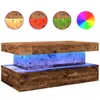 A wooden coffee table with LED lighting. Podgląd zdjęcia produktu