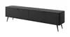 AX LIVING Meuble TV bas moderne noir mat Vespasia 200 2T – Voir les images du produit 3