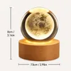 3D Kristallkugel Nachtlicht, 60mm Glaskugel Lampe mit Produktbild-Vorschau 2