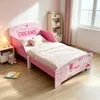 Einhorn Kinderbett Rosa mit Rausfallschutz, seitlichem Produktbild-Vorschau 4