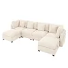 Merax U-förmiges Ecksofa 6-Sitzer, Modulares Sofa L-förmig, Produktbild-Vorschau 6