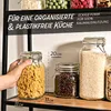 4 Einmachgläser mit Bügelverschluss 1,5l - Mit Etiketten, Produktbild-Vorschau 3