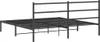 A black metal bed frame with a headboard, shown from a side angle against a white background. Náhľad obrázku produktu