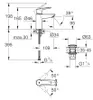 Badkamer- en keukenkranen GROHE wastafelkraan Quickfix Productafbeelding-voorbeeld 18