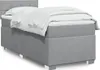 Boxspringbett mit Matratze Hellgrau 90x200 cm Stoff, Produktbild-Vorschau 1
