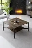 Skye Decor, Chrome Line Set - Walnut, Black, Wohnzimmer, Produktbild-Vorschau 3