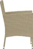 vidaXL Garten-Essstühle 2 Stk. Poly Rattan Beige Produktbild-Vorschau 3