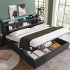 okwish Doppel-Polsterbett 140x200cm, mit USB-Aufladung, Produktbild-Vorschau 1