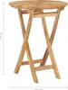vidaXL Tavolo da giardino pieghevole Ø 60 cm in legno Anteprima dell’immagine prodotto 8