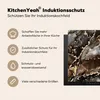 KitchenYeah© Herdabdeckplatte Marmor - Gold - Glitzer - Produktbild-Vorschau 6