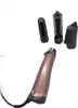 A rose gold hair styler with multiple attachments is shown against a white background. Podgląd zdjęcia produktu
