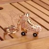 Frau Strass Rollschuhe Anhänger Schlüsselanhänger Produktbild-Vorschau 7
