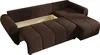 BEDTE ECKSOFA MOLISA L Cosmic 800 Droit Marron avec Voir les images du produit 6