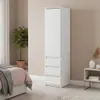 Szafa 40 cm Słupek Biała Matowa Wąska Garderoba Podgląd zdjęcia produktu 3