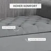HOMCOM Polsterbank Bettbank, Sitzbank in Samtoptik, Produktbild-Vorschau 5