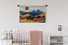 MuchoWow® Wandteppich Wandbehang Marmor - Gold - Blau 90x60 Produktbild-Vorschau 2