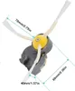 A close-up view of a robot vacuum cleaner side brush motor and brush with dimensions indicated. Produktbild-Vorschau
