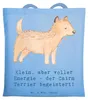 Mr. & Mrs. Panda Jutebeutel Cairn Terrier - Sky Blue - Produktbild-Vorschau 1