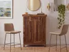 FineBuy Hausbar Sheesham Massivholz Barschrank 65 cm Bar Produktbild-Vorschau 2