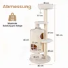 COSTWAY Katzenbaum 150cm, tiragraffi con 6 livelli, 2 Anteprima dell’immagine prodotto 3
