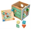 Lelin Vzdelávacia hračka 10350 Drevená hračka Activity Cube Náhľad obrázku produktu 2