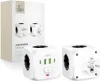 Tech-Protect PCL3x4 Steckdosenleiste USB-A USB-C Weiß Produktbild-Vorschau 1
