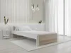 A bedroom scene with a single bed, bedside table, and decorative elements. Náhled obrázku produktu