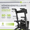 Juskys Rollator Vital faltbar, leicht, höhenverstellbar - Produktbild-Vorschau 3