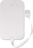 A white Nokia FastMile 5G Receiver is shown on a white background with its charging cable. Podgląd zdjęcia produktu