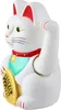 Glückskatze - Maneki-neko - Winkekatze - 15 cm - weiß Produktbild-Vorschau 2