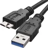 Nabíjecí a datový kabel propojovací USB-A 3.0 / micro USB-B 3.0, 1 m, černý Náhľad obrázku produktu
