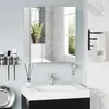 kleankin Armoire murale de salle de bain avec 3 portes Voir les images du produit 1