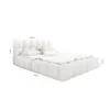 FEDVE Polsterbett Isny aus Bouclé-Stoff 160x200 cm, Weiß Produktbild-Vorschau 6