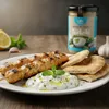 Tzatziki Dip mit Souvlaki-Spießen und Physis of Crete Gewürz Produktbild-Vorschau
