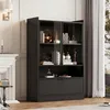 LED-Glasvitrine für das Wohnzimmer, 80x35x120cm, Produktbild-Vorschau 7