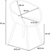Moderner Stuhl mit Armlehnen für Esszimmer, Garten, Küche Produktbild-Vorschau 7