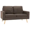 dkd-home-decor 2-Sitzer-Sofa Stoff Braun 130 x 76 x 82,5 cm Produktbild-Vorschau 1