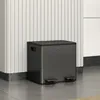 HOMCOM Kosz na śmieci 2 x 15 l, system segregacji odpadów, Podgląd zdjęcia produktu 2