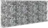 vidaXL Gabionenwand mit Abdeckung Verzinkter Stahl Produktbild-Vorschau 1