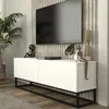 Mobiletto TV 'Nolven' con 2 ante a ribalta telaio lungo 135 Anteprima dell’immagine prodotto 5